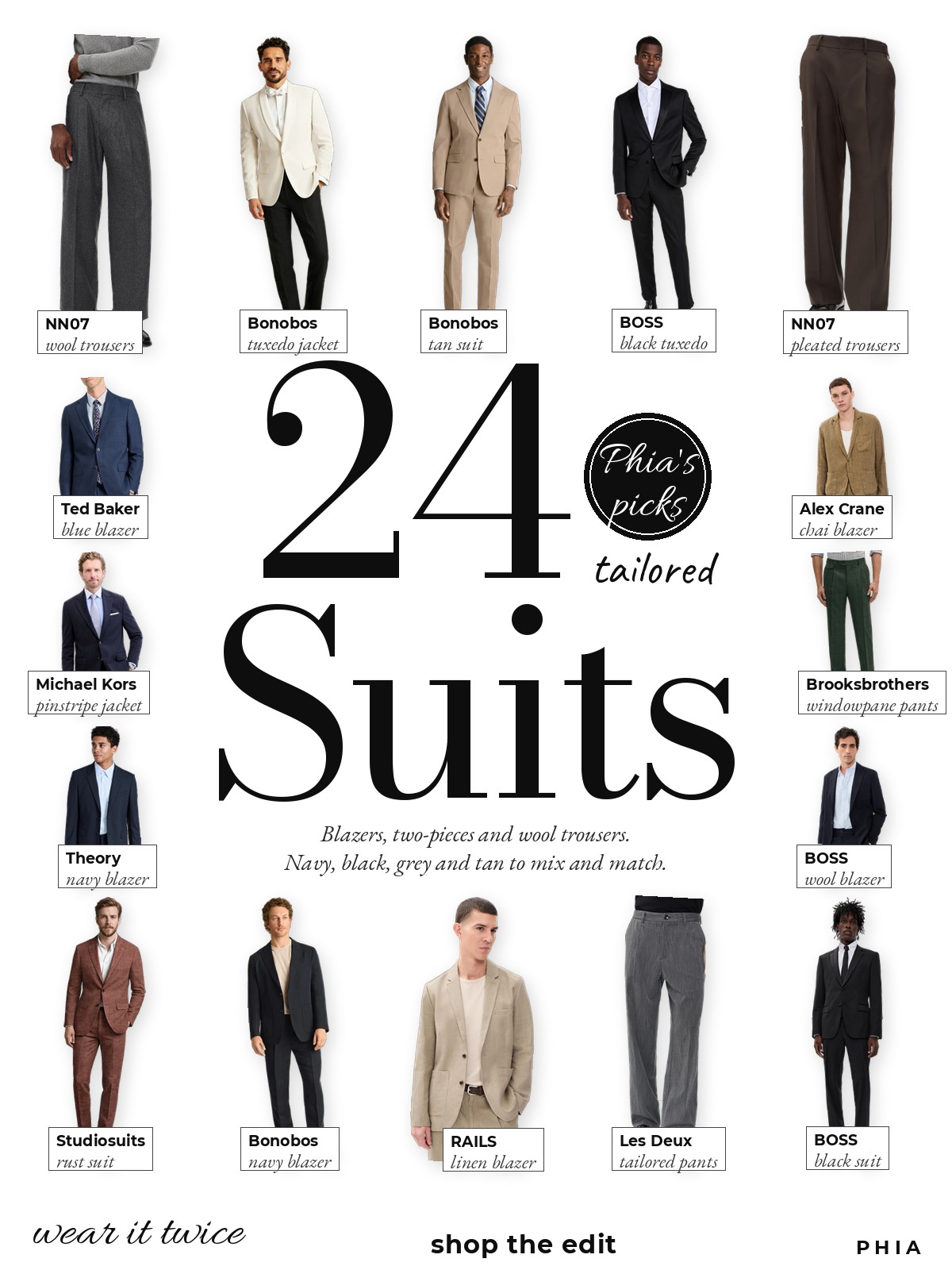 Tailored Suit collage