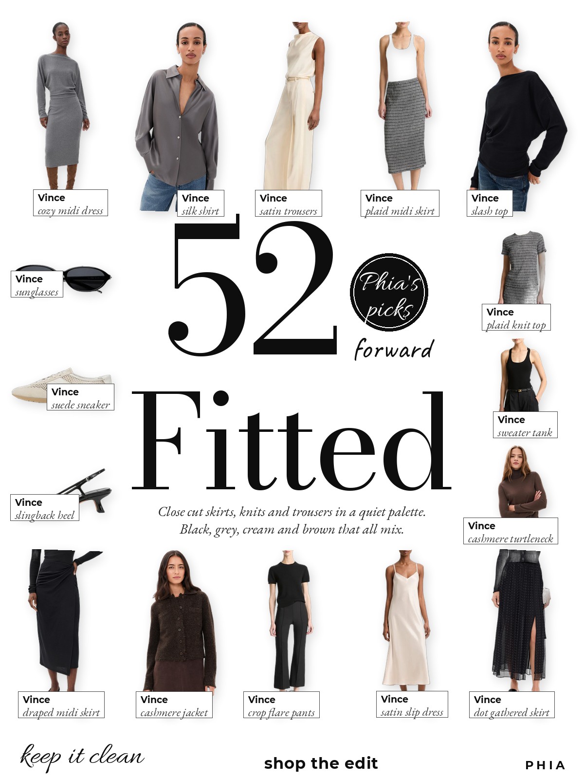 Fitted & Forward collage