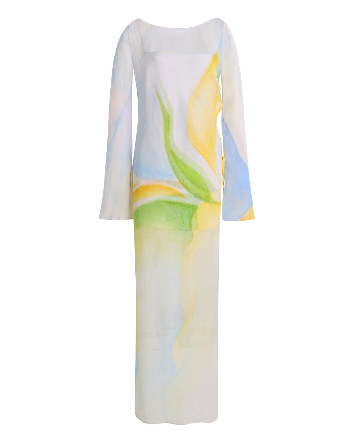 Milou Printed Chiffon Maxi Dress