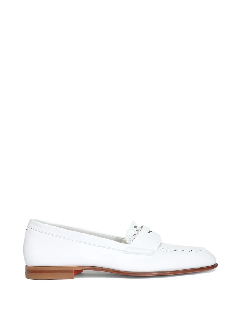 Luce woven-leather loafers