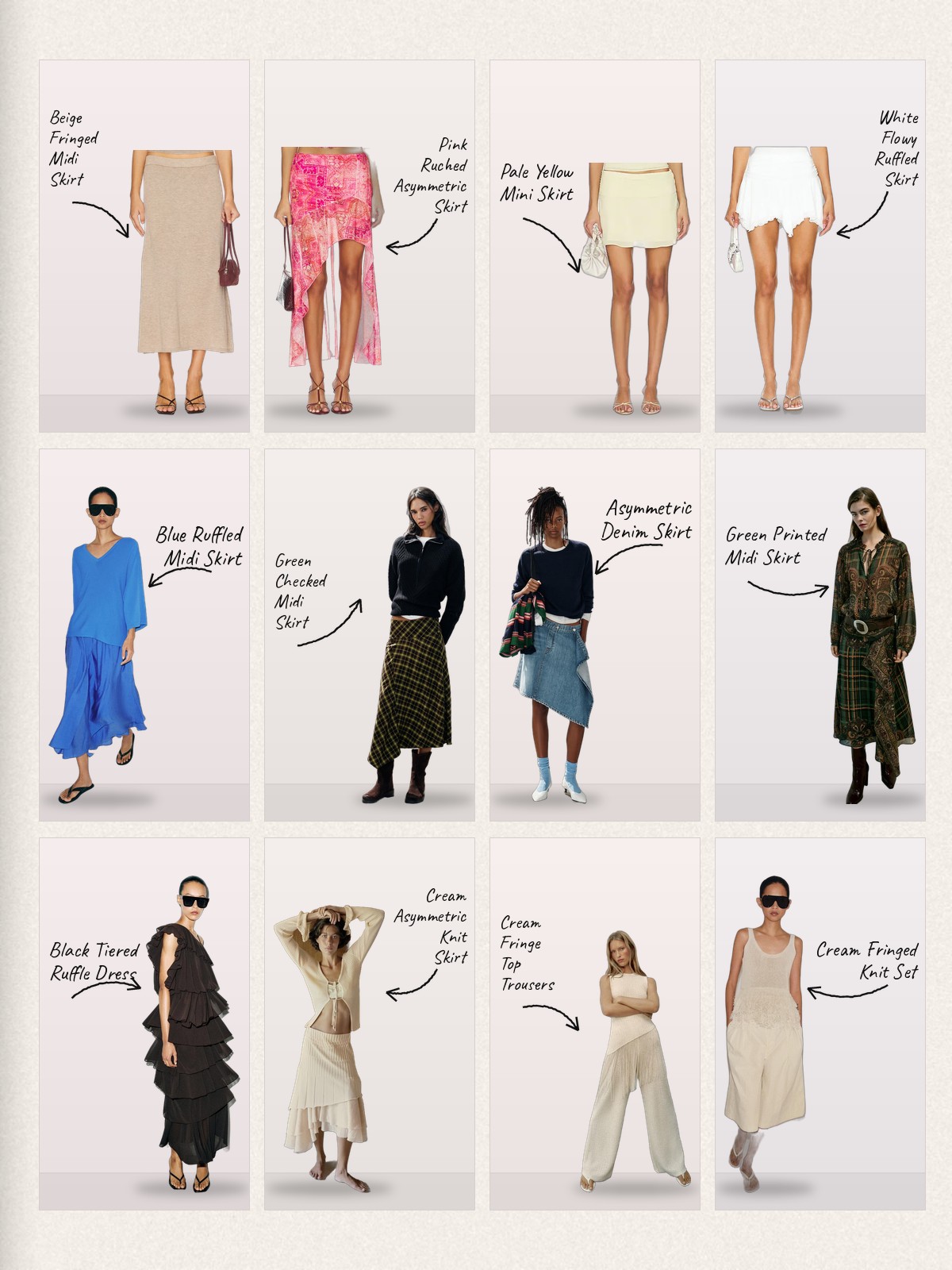 Zara vs Runway collage