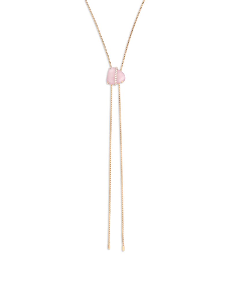 Tranquil Cove Pavé & Stone Bolo Necklace, 32.5"