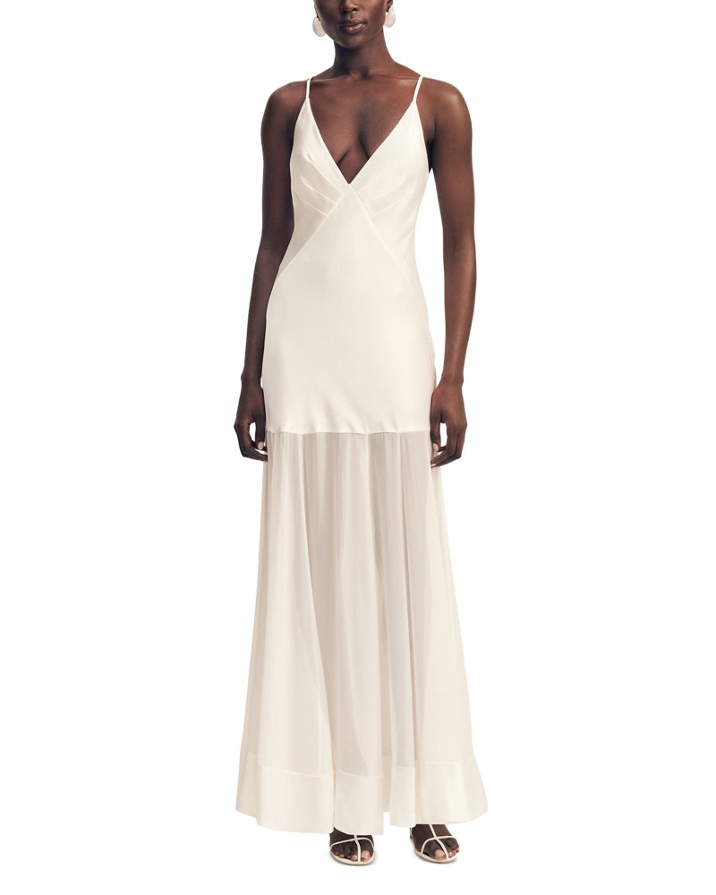 Moraya Plunge Maxi Dress