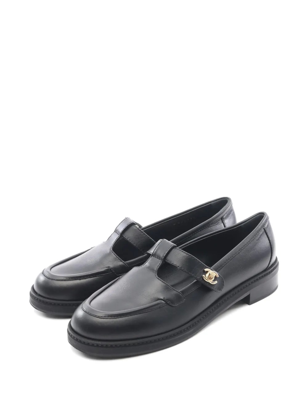 Pre-Owned 1986-1988 Coco Mark Turn-Lock Loafers
