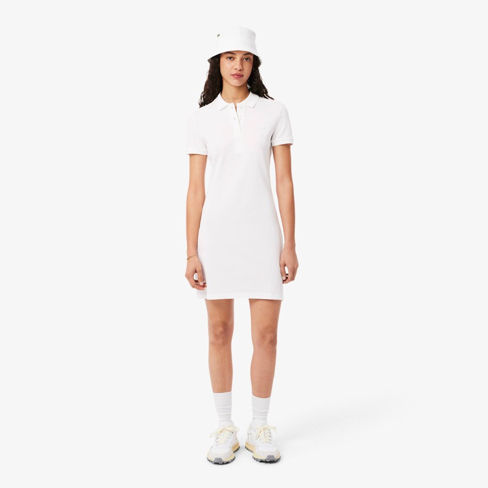 Slim Fit Stretch Mini Piqué Polo Dress