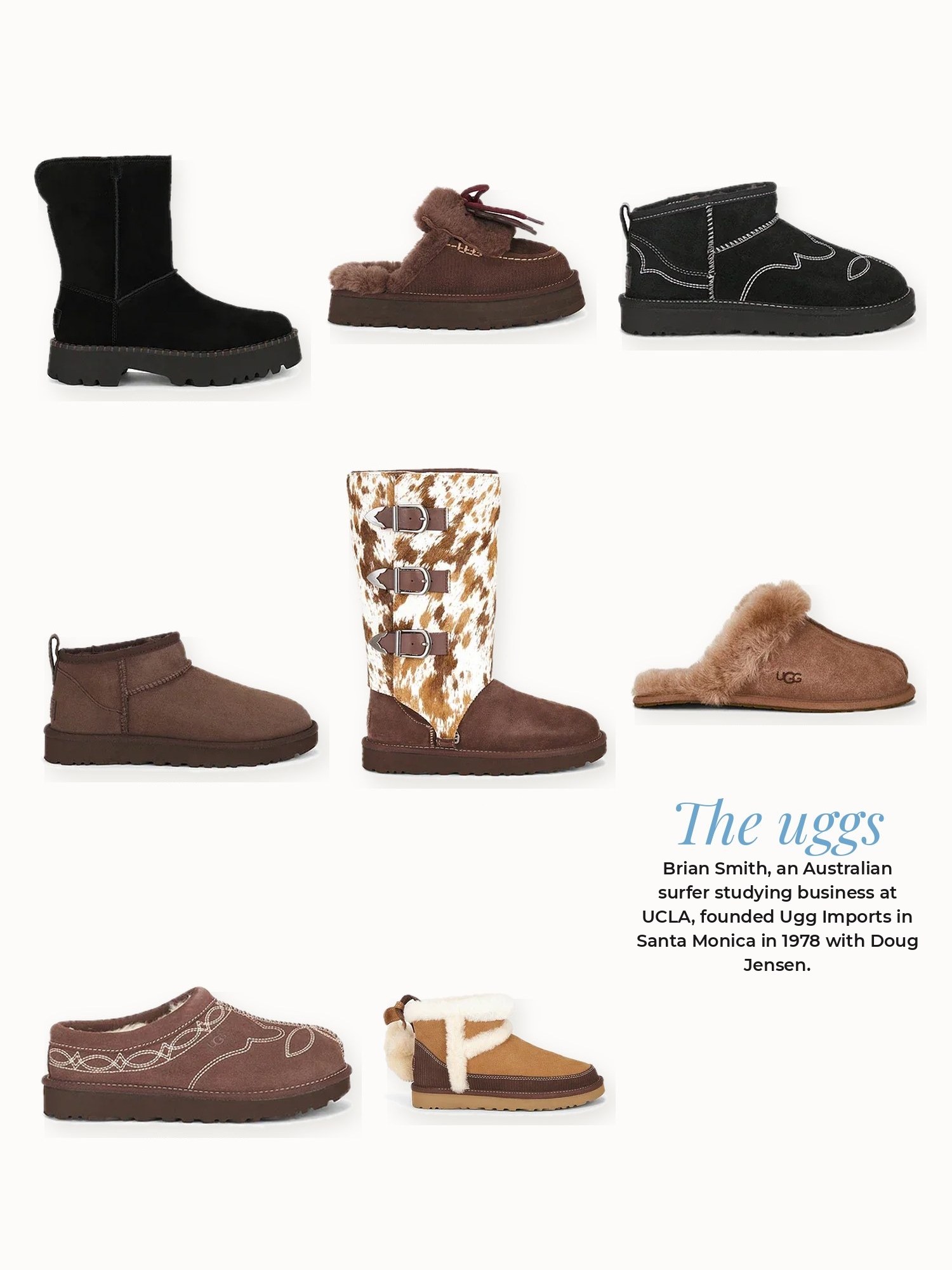Uggs collage: UGG