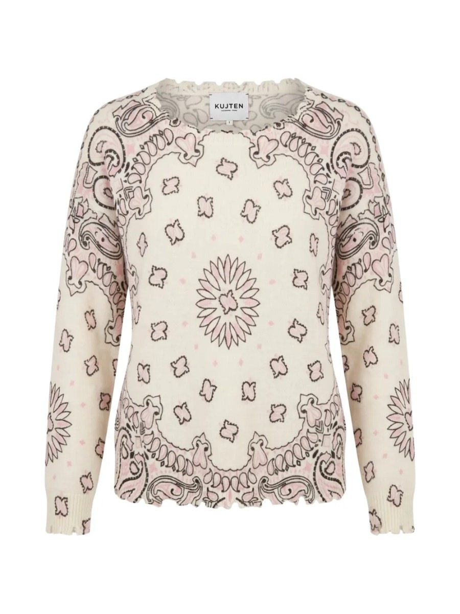 Pull Mela Bandana Bico Paisley-Print Cashmere Sweater