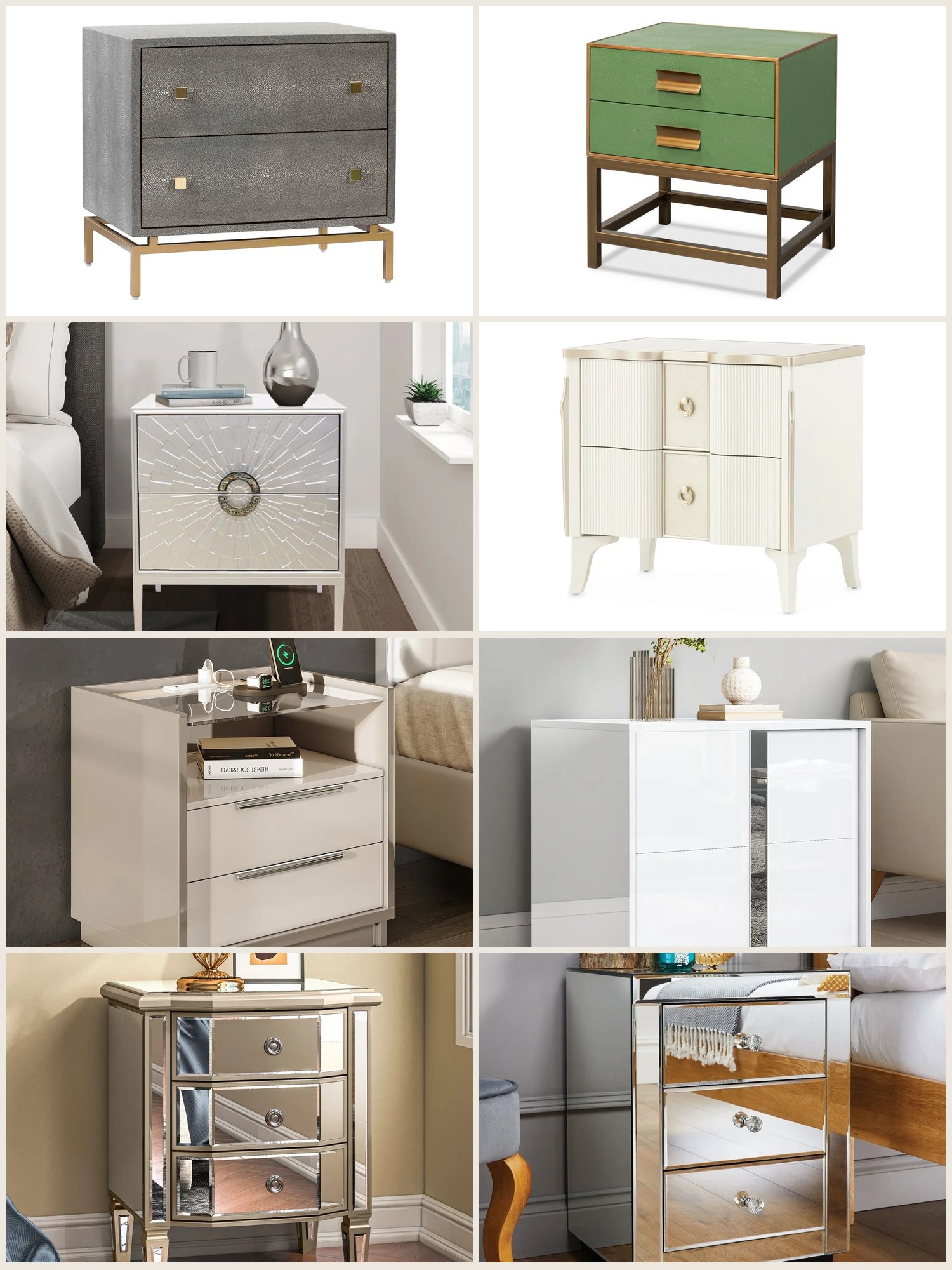 Pearl, shell and shagreen