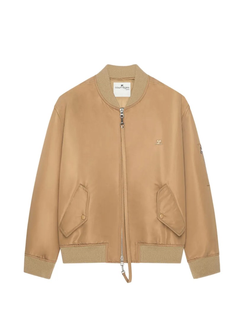 Nylon bomber jacket