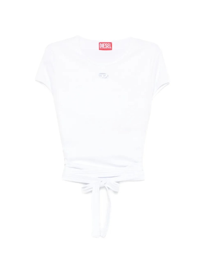 T-Bunny-Tail tie-waist T-shirt