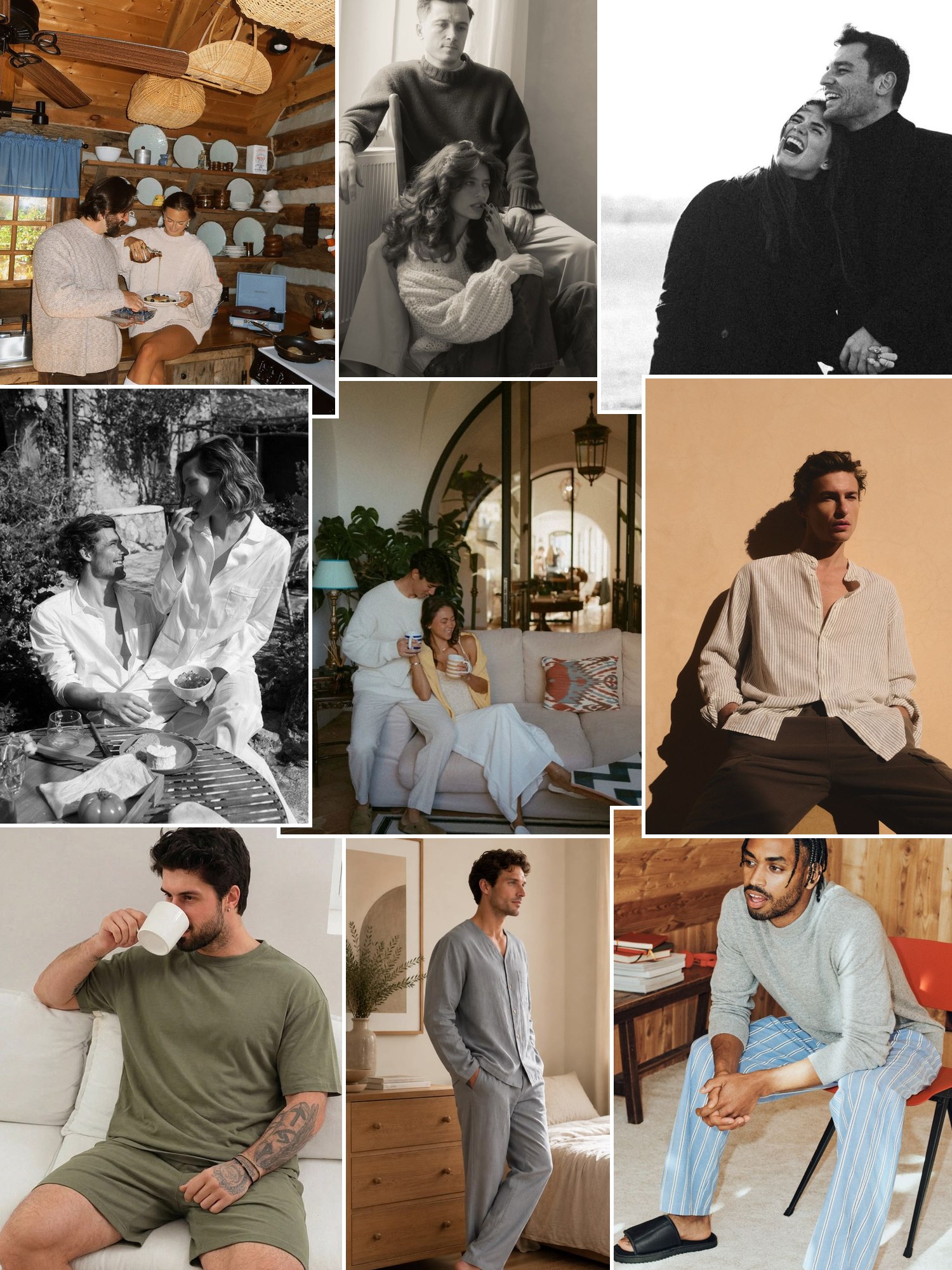 Street style collage of women wearing 2nd anniversary gifts for him