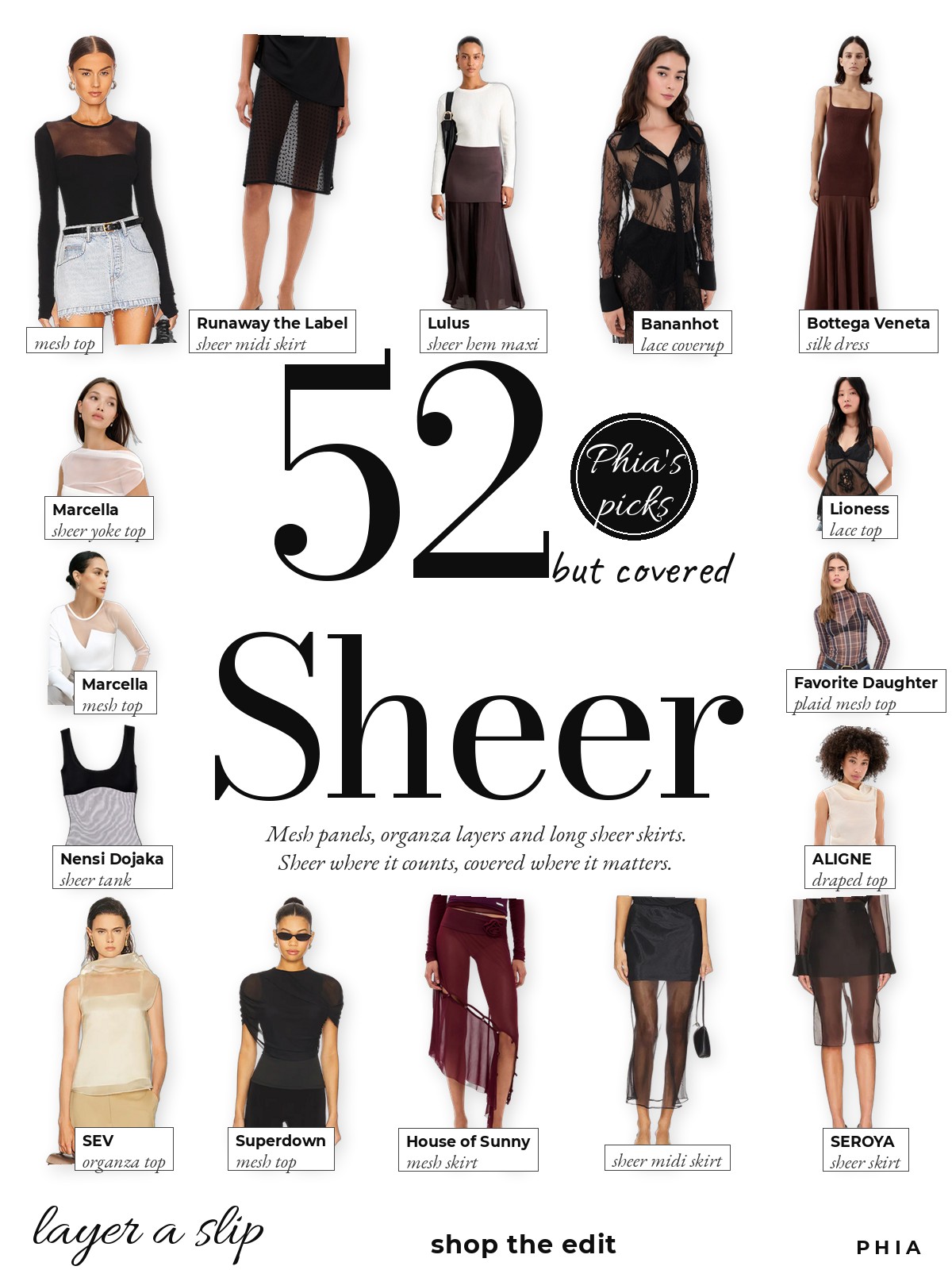 Semi-Sheer collage