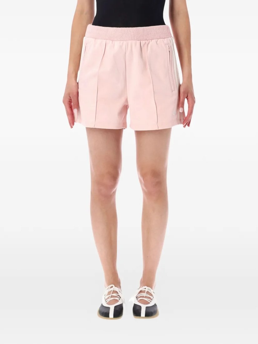 Side-stripe logo-embroidered shorts