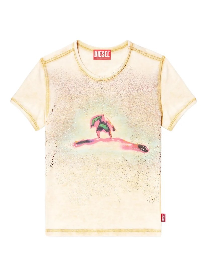 T-Uncuties-Long graphic print T-shirt