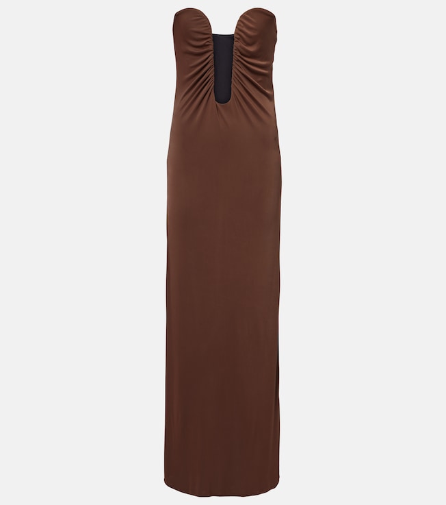 Strapless maxi dress