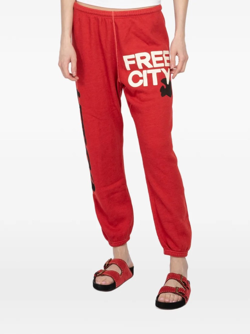 Graphic-print sweatpants