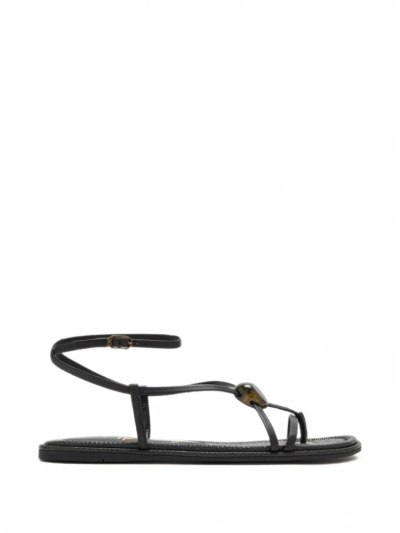 Rillie stone-embellished flat sandals