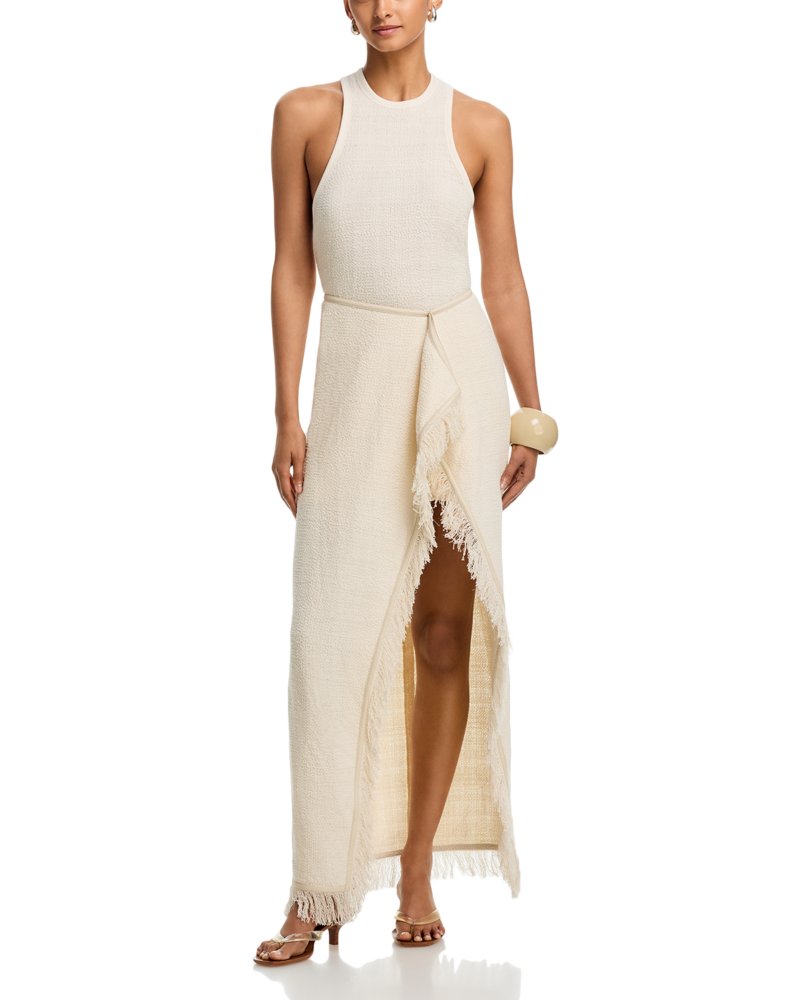 Tank Dress with Drape Skirt