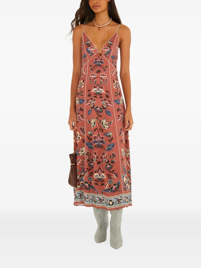 Floral Beauty Tapestry midi dress