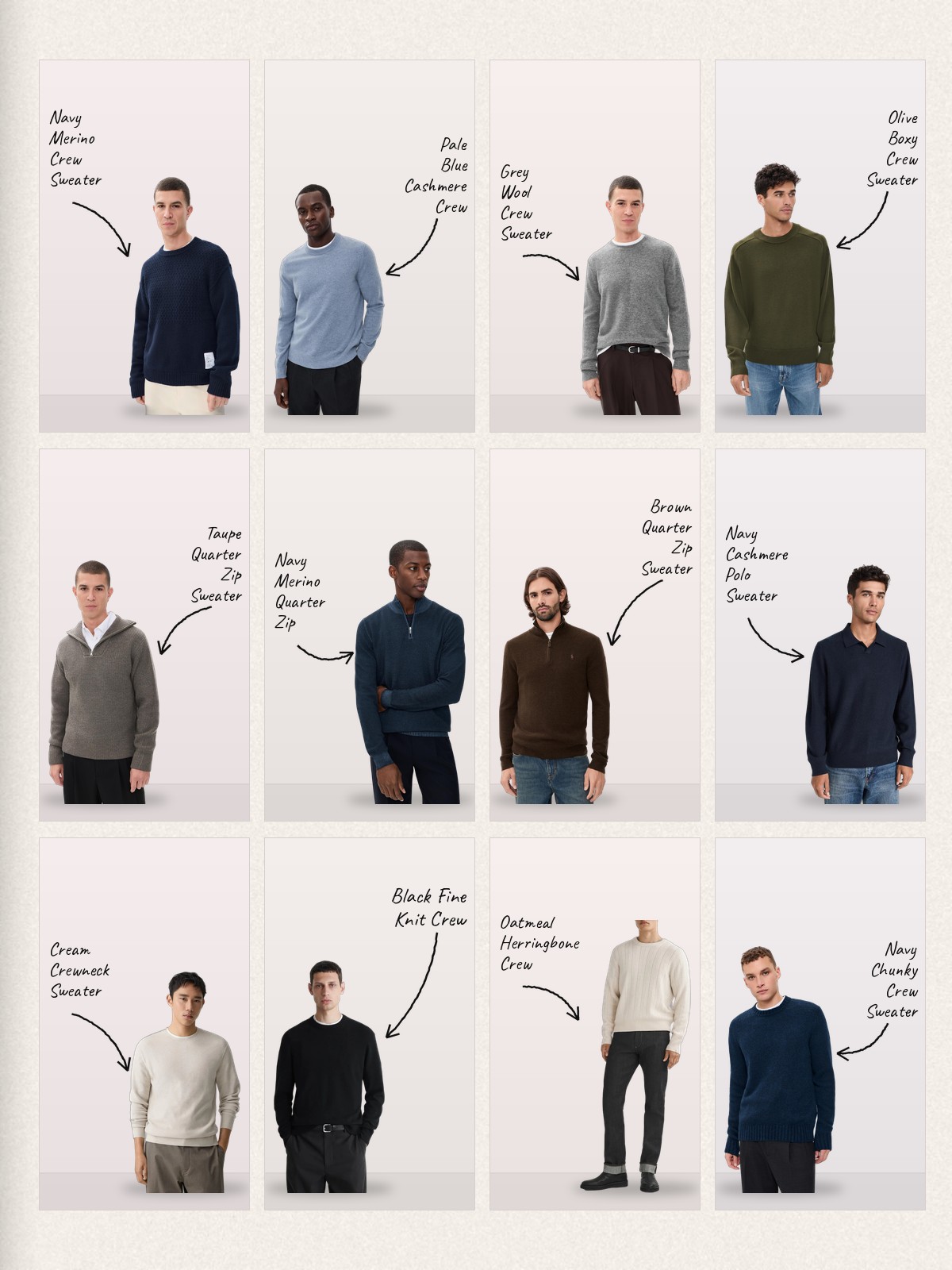 Fine Knit collage