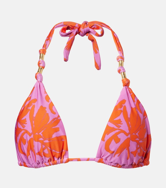 Paula printed bikini top
