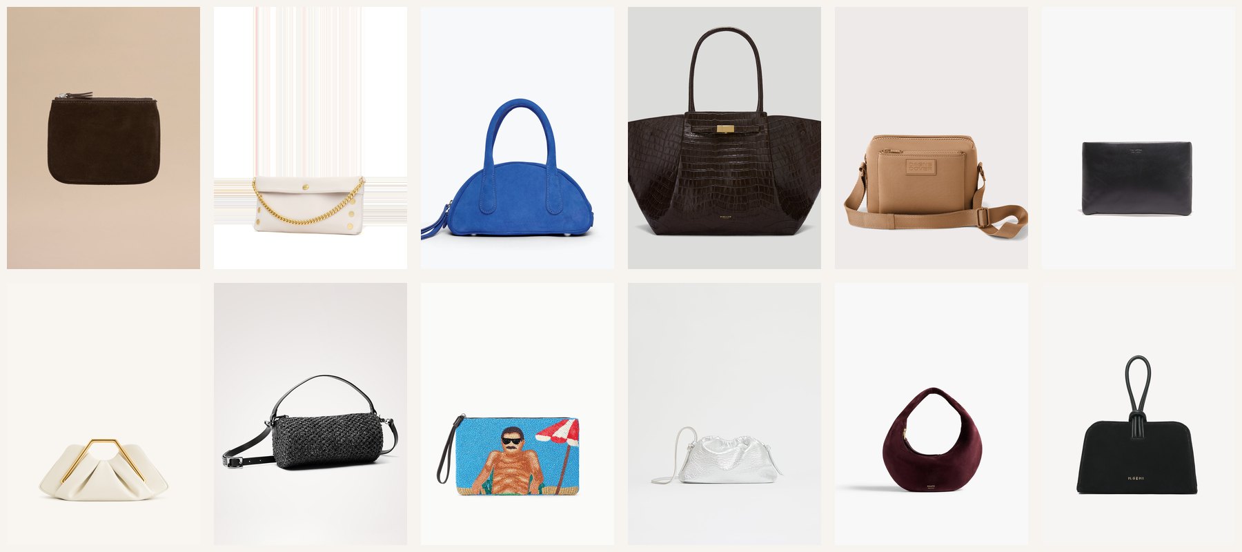 Clutch, Pouch, Mini Bag: the pieces in this issue