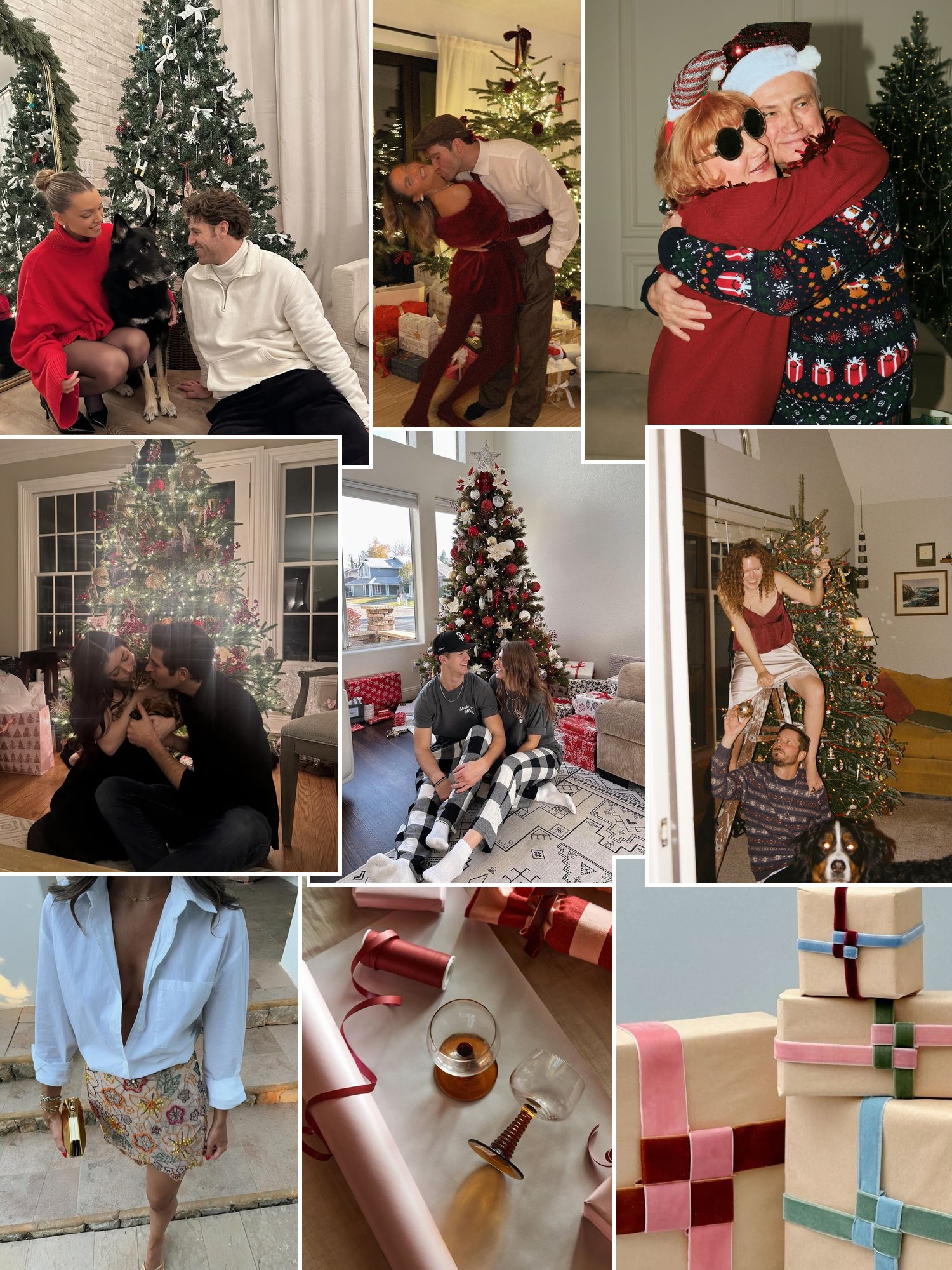 Street style collage of women wearing gifts for boyfriends mom