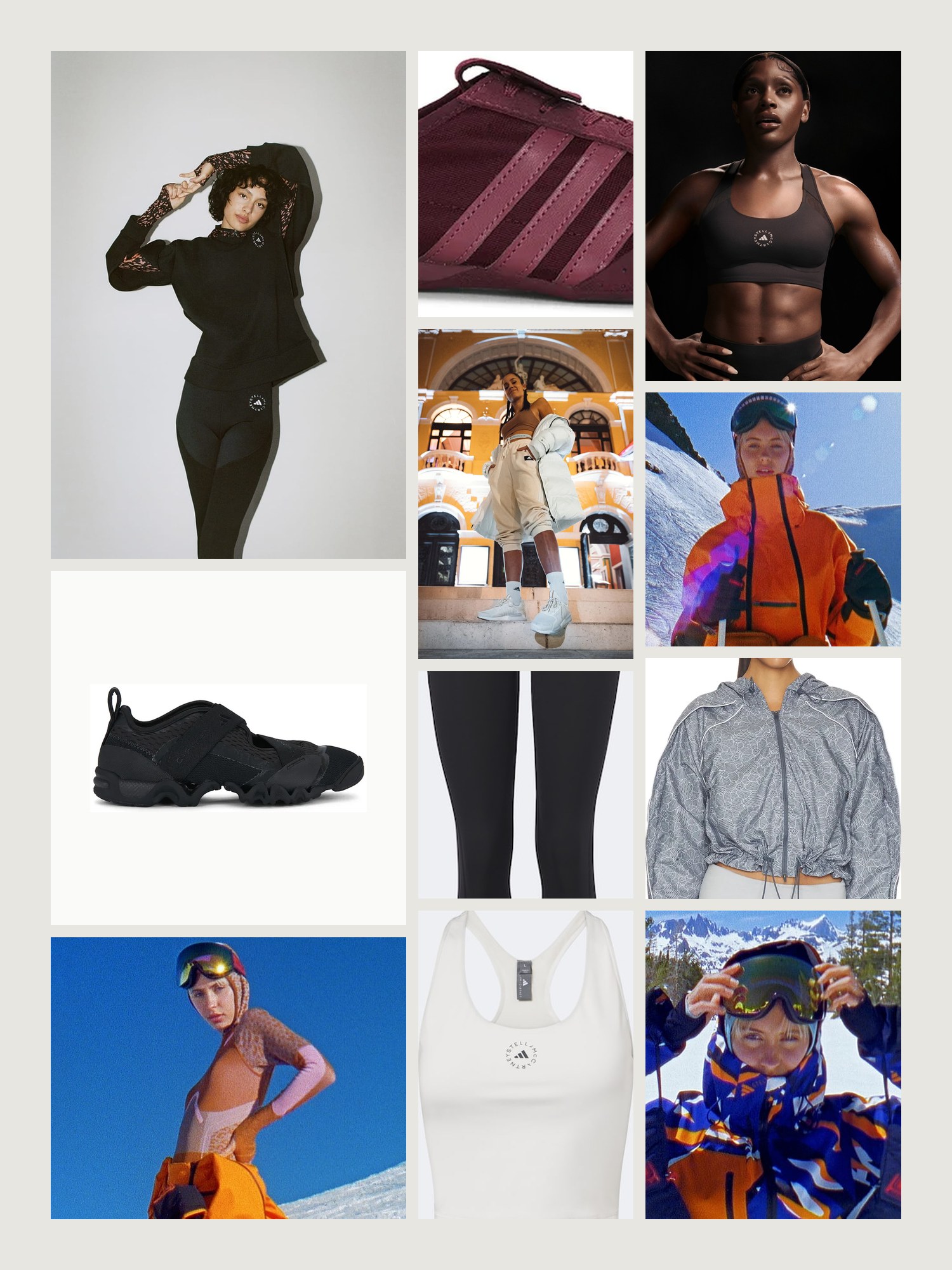 Collage: adidas by Stella McCartney mood board