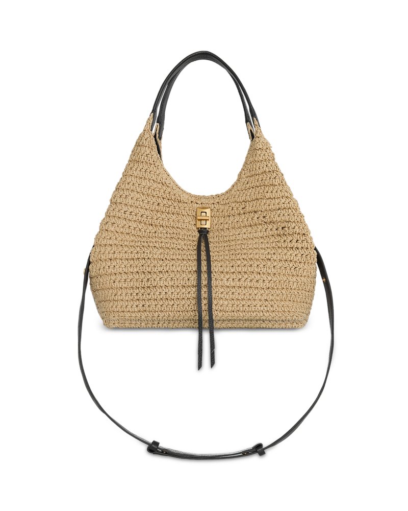 Darren Carrysome Medium Raffia Satchel