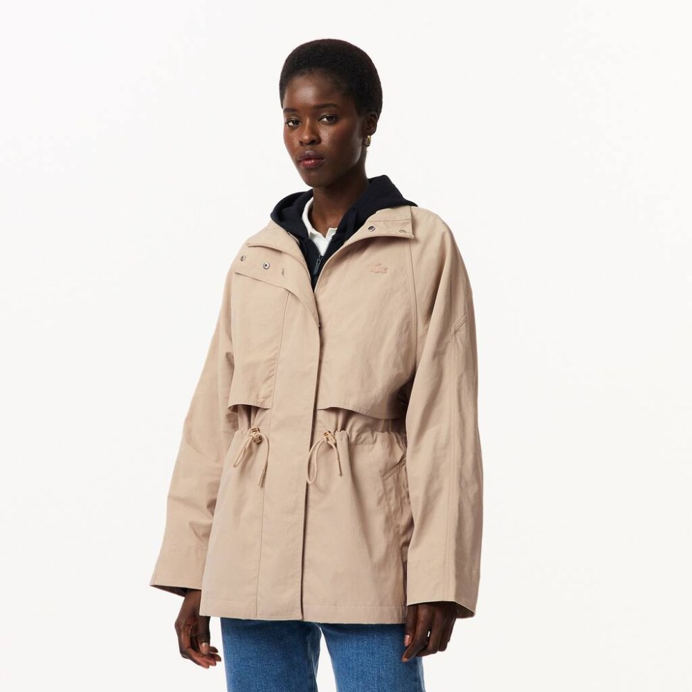 Mid Length Water-Repellent Oversized Parka