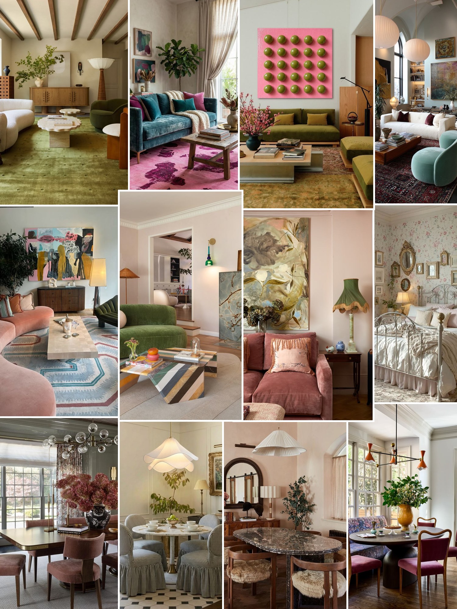 Collage of scalloped and gilded mirrors and similar looks
