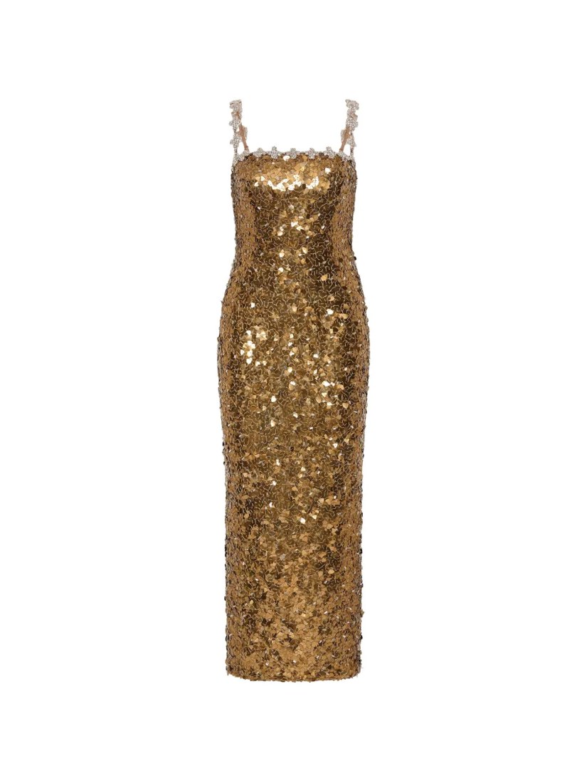Karter sequin-embellished crystal-trimmed maxi dress