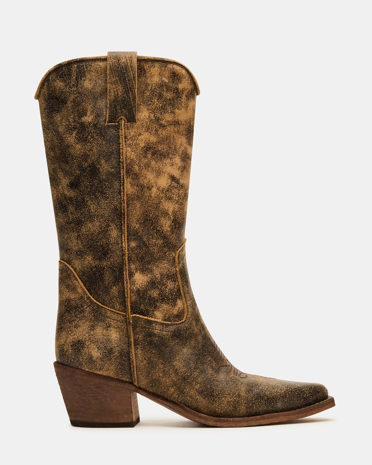Albany Brown Distressed Western Boots
