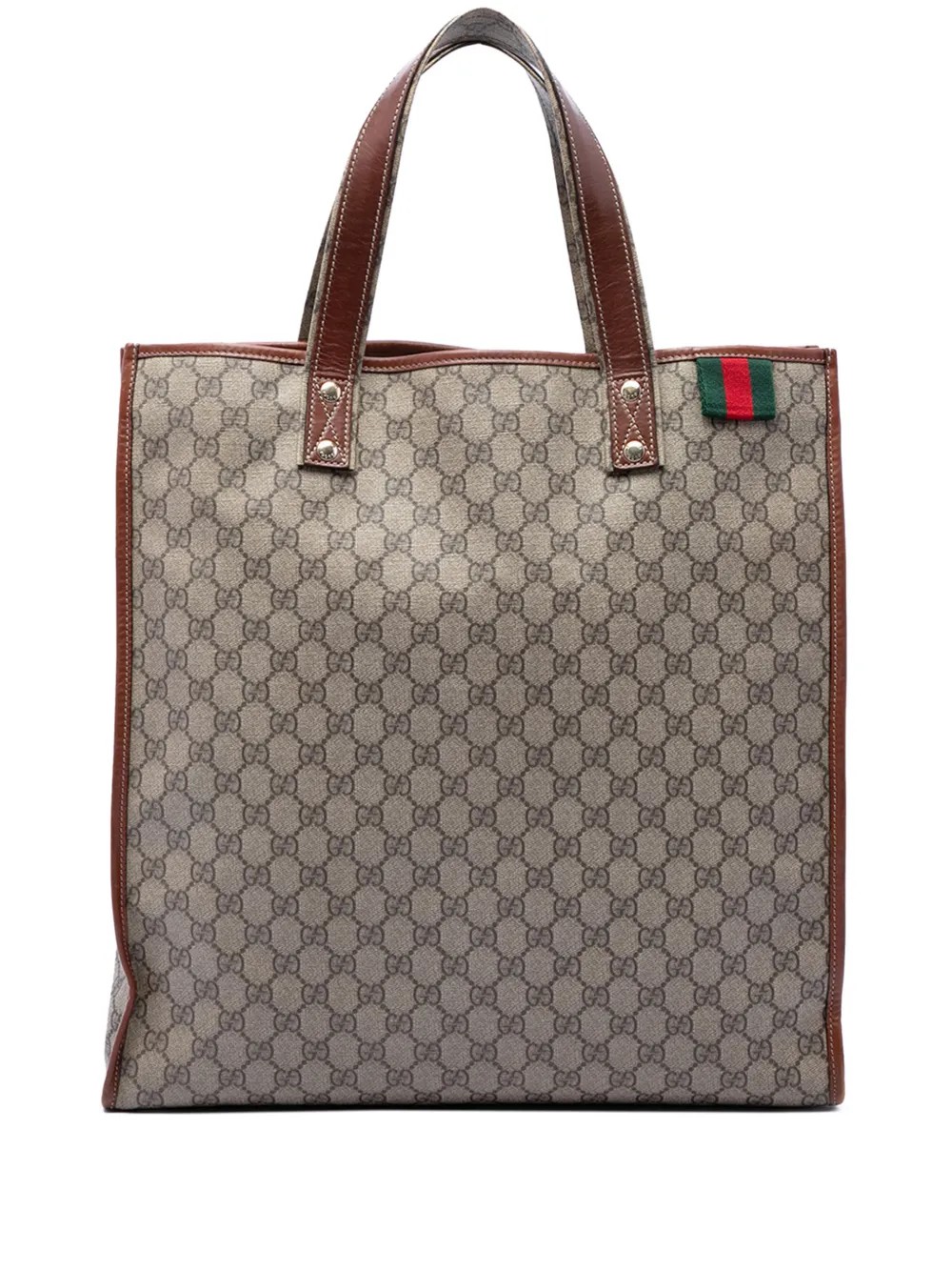 Pre-Owned GG Supreme Web tote bag