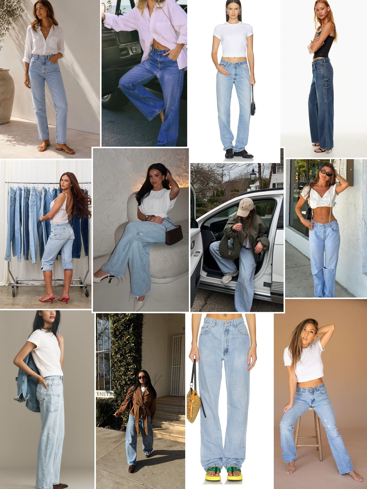 Collage of runway looks, campaign shots and street style outfits that capture the aligrace mood