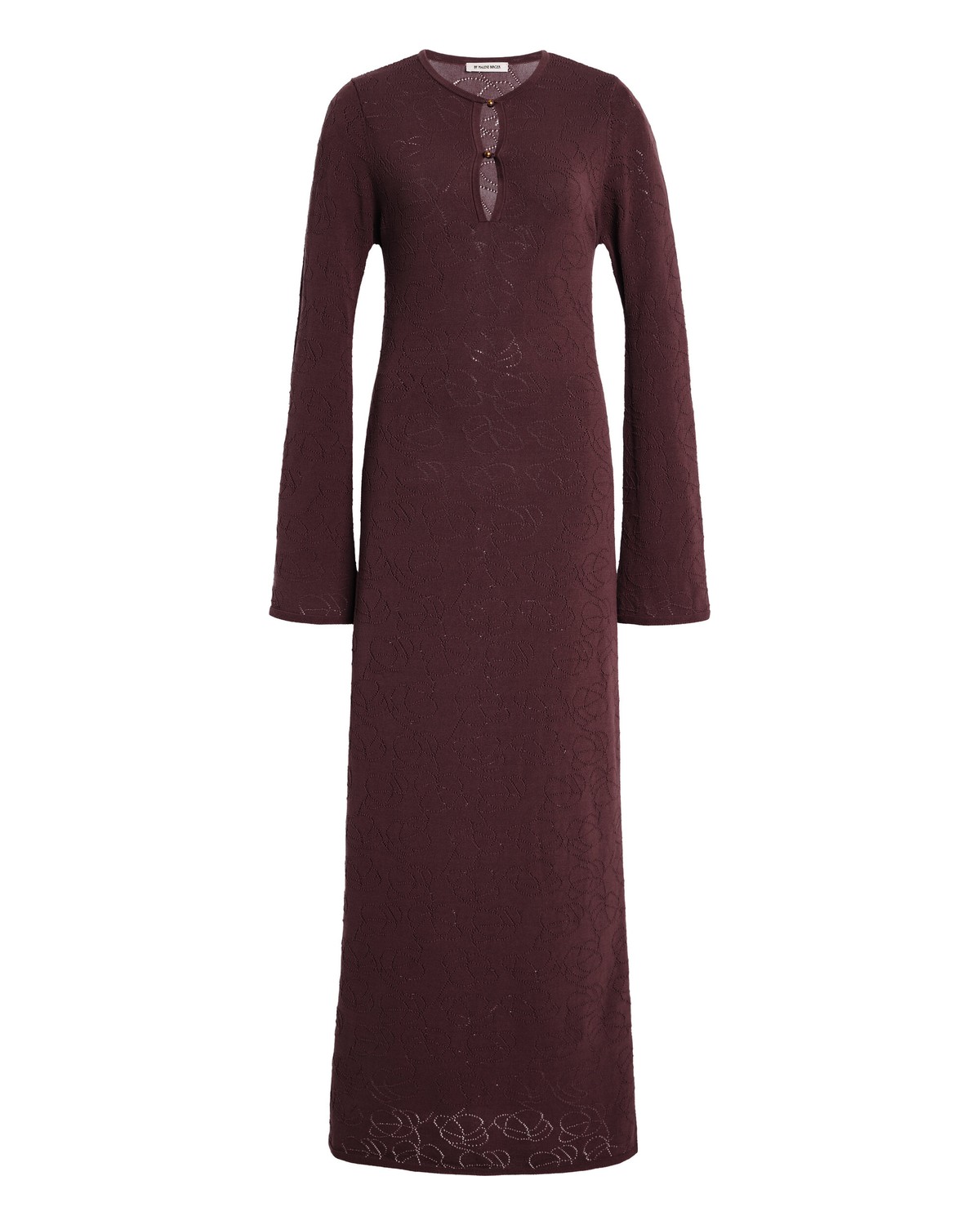 Beatriz Long-Sleeve Cotton-Blend Knit Maxi Dress