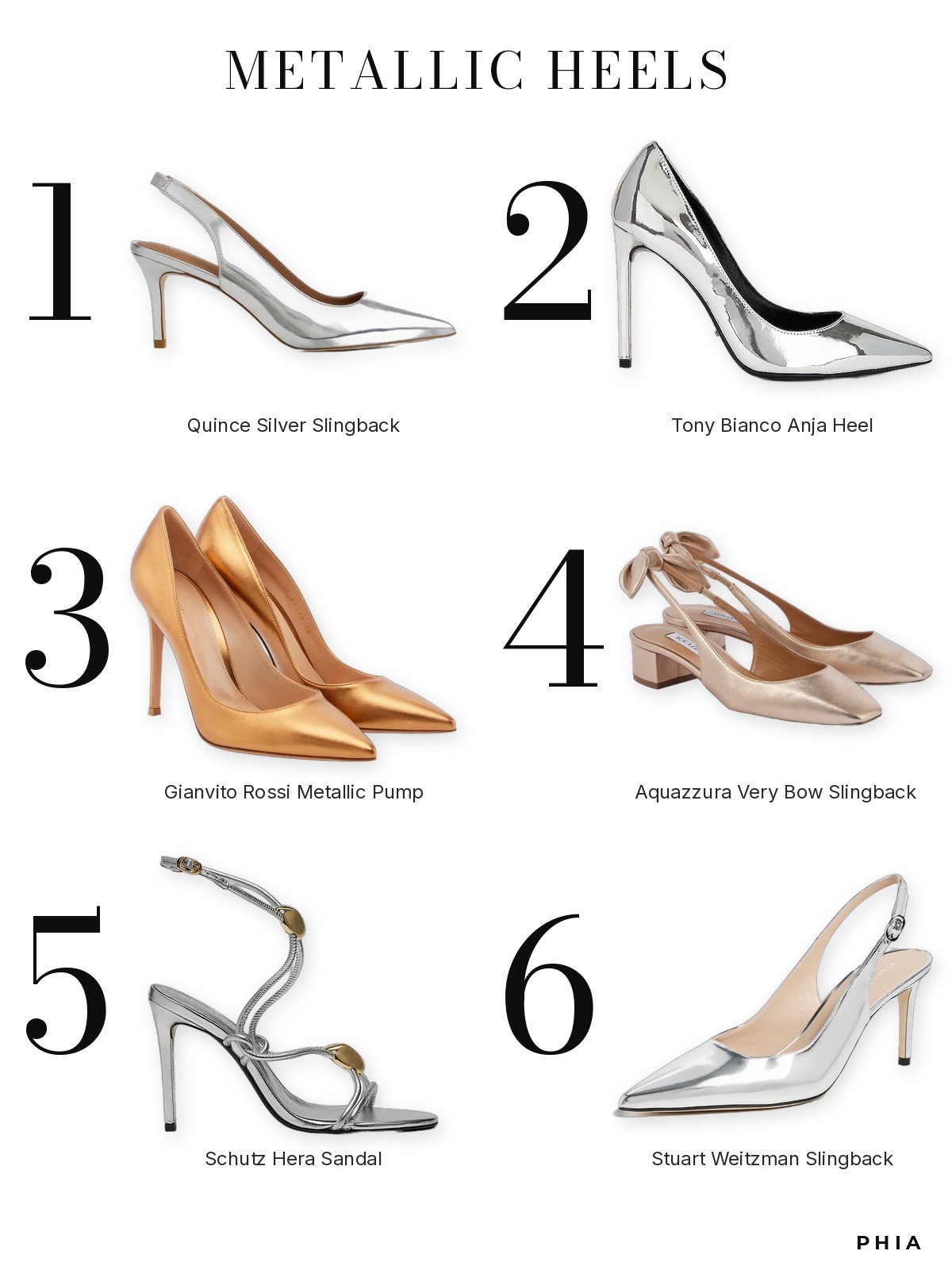 Metallic Pumps collage