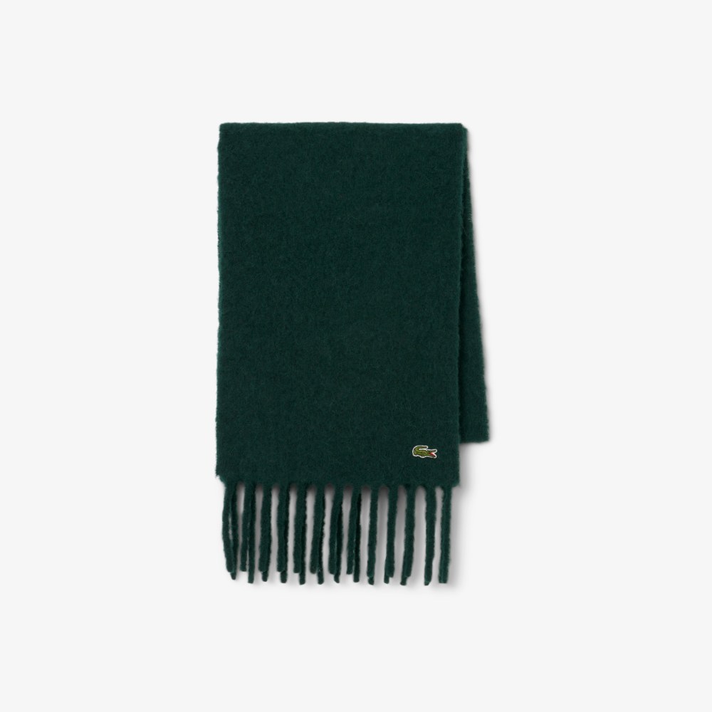 Alpaca Blend Fringed Scarf