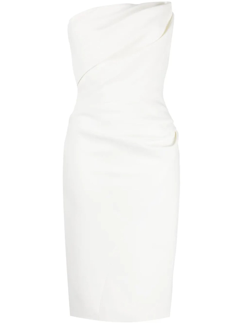 Draped bodice dress
