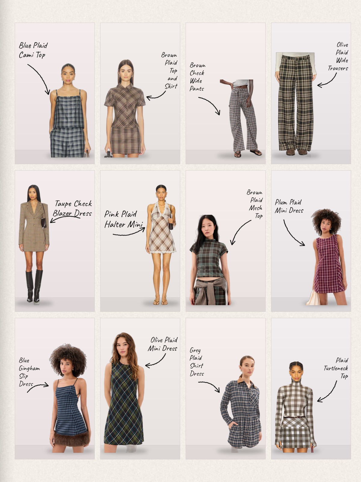 Plaid Princess collage