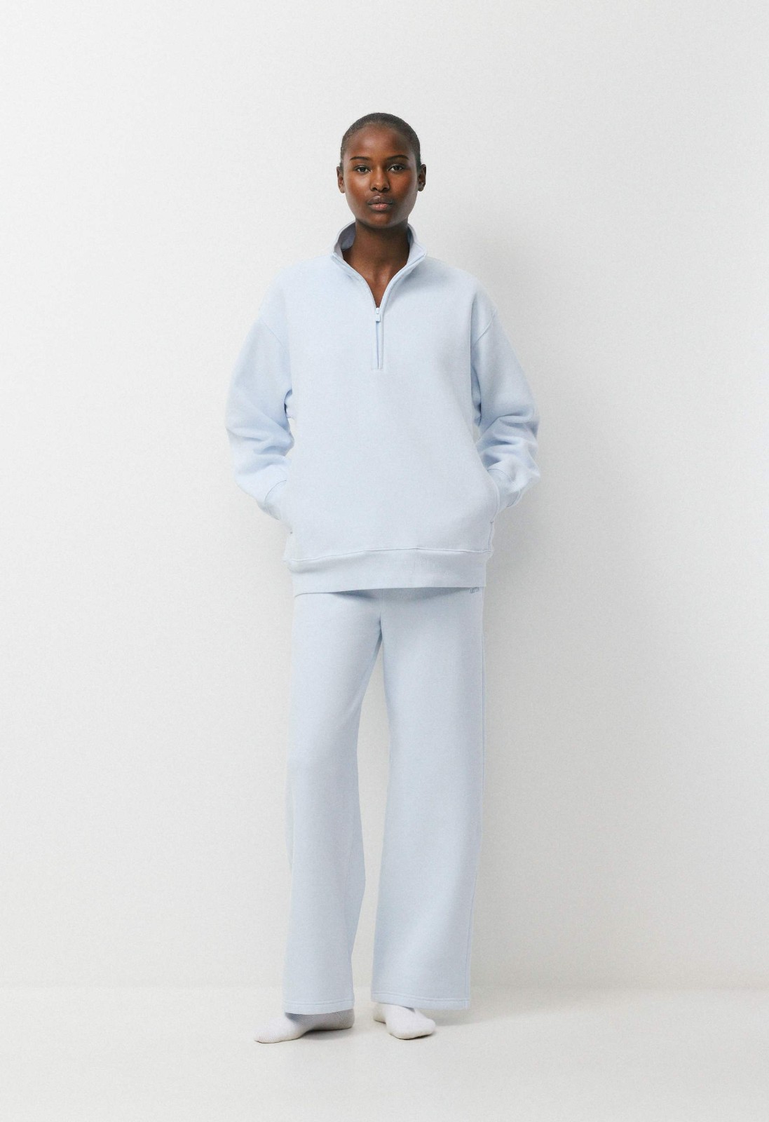 Cozy Sweatfleece Boyfriend 1/2 Zip