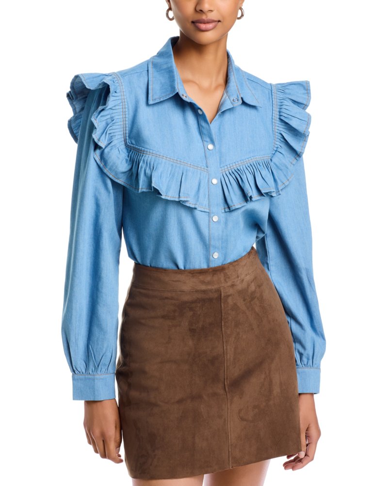 Parker Ruffled Denim Shirt