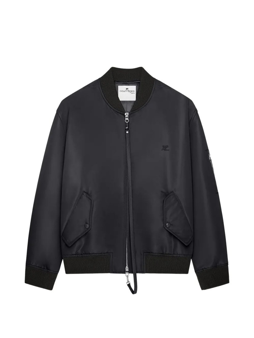 Nylon bomber jacket