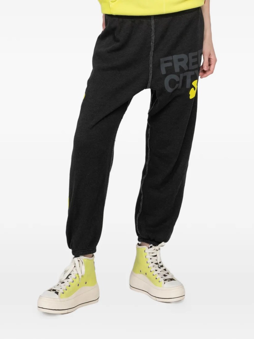 Graphic-print track pants