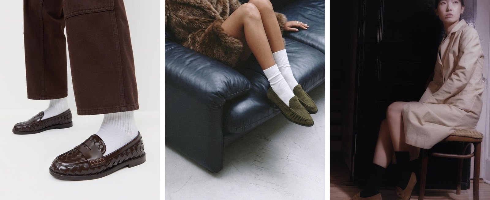Three pictures that set the mood for the soft loafer