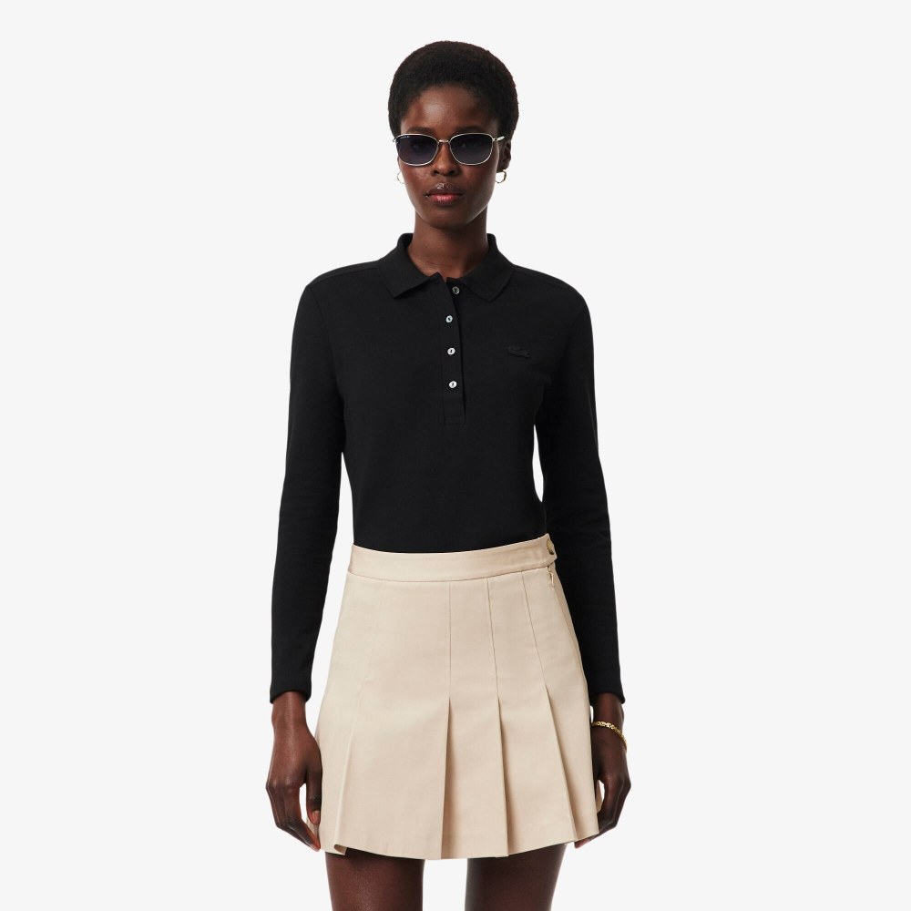 Slim Fit L.12.D Stretch Mini Piqué Polo