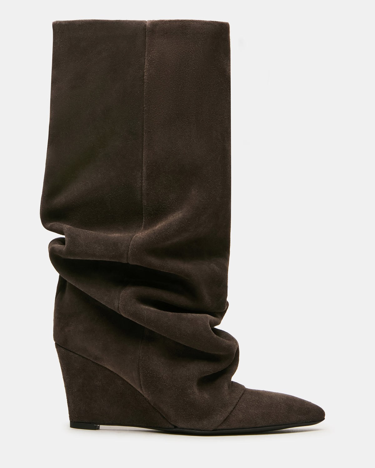 Rhys Dark Taupe Suede Knee-High Boots