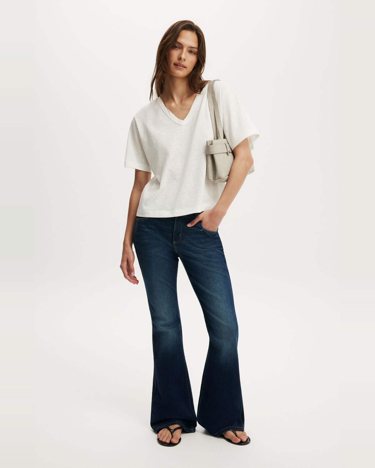 Mid Rise Bootcut Jean