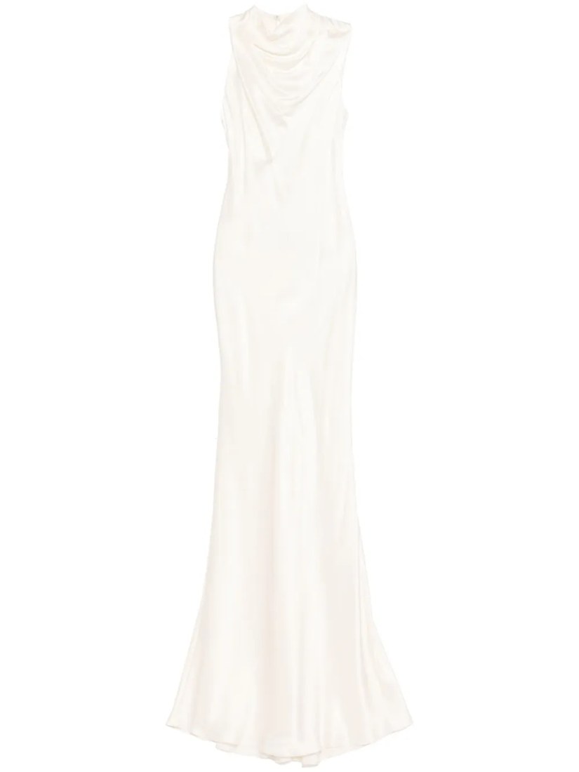 Ruffle bias gown