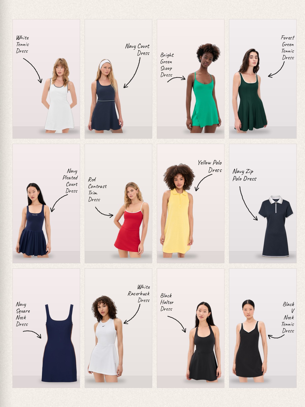 Active Dress collage